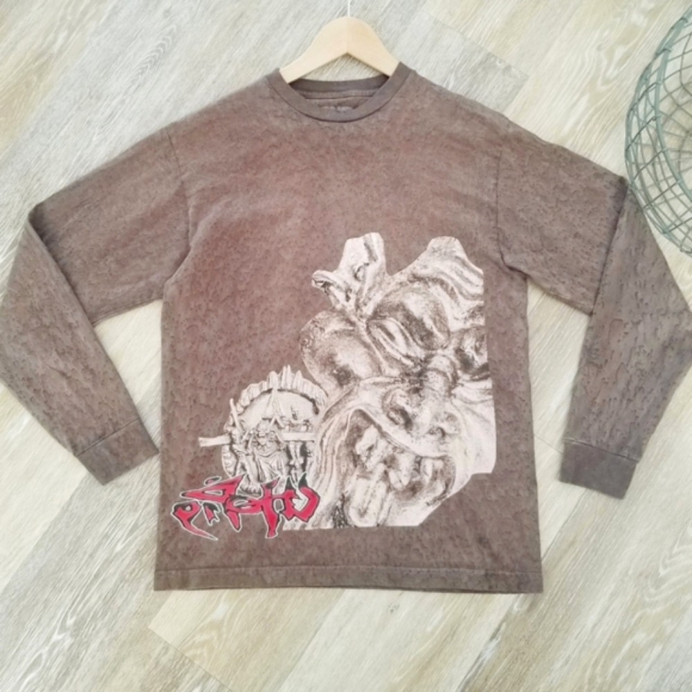 Travis Scott Utopia/Circus Maximus Tour Merch Brown Long Sleeve Sz Medium Unisex
